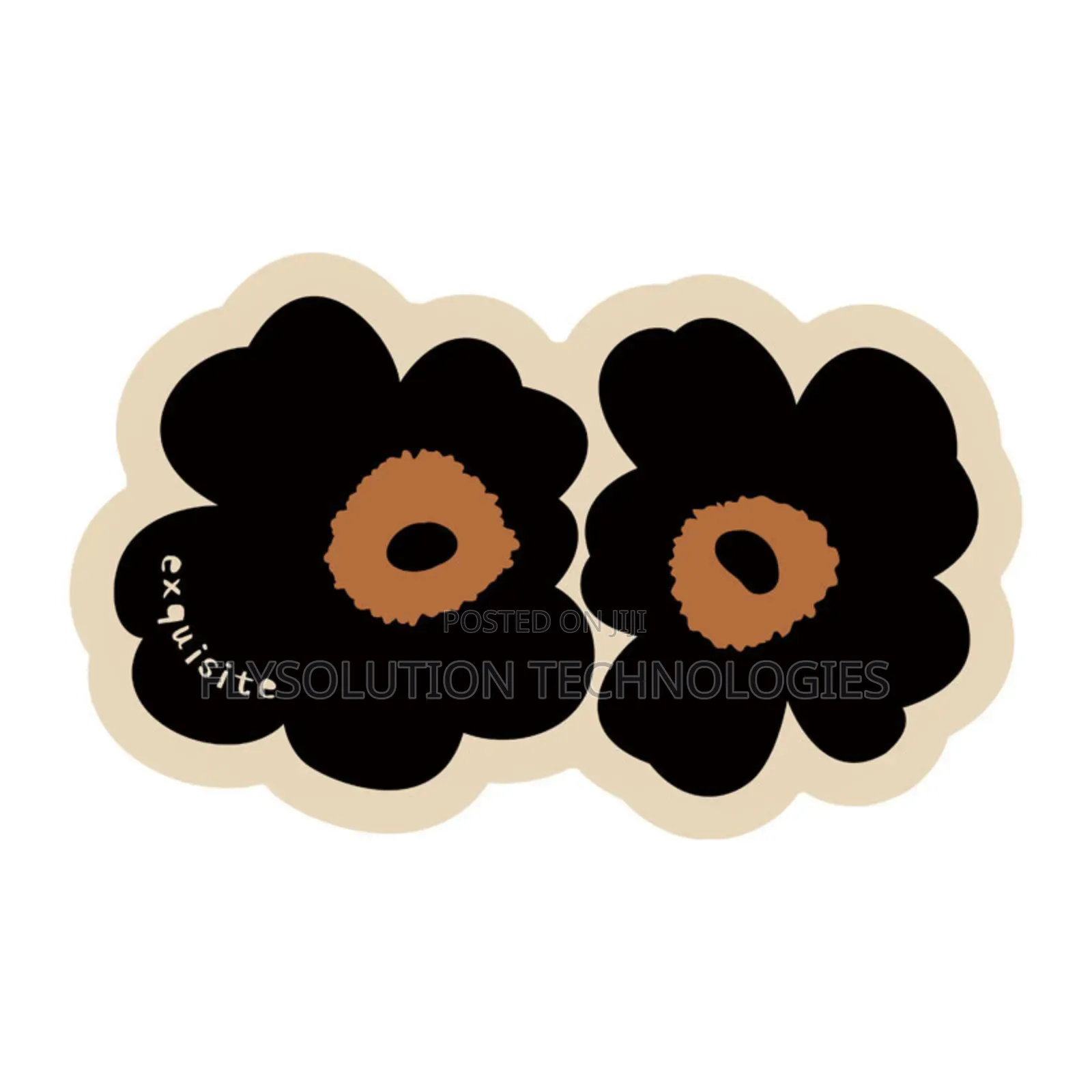 Flower Absorbent Bathroom Mat 40cmby60cm