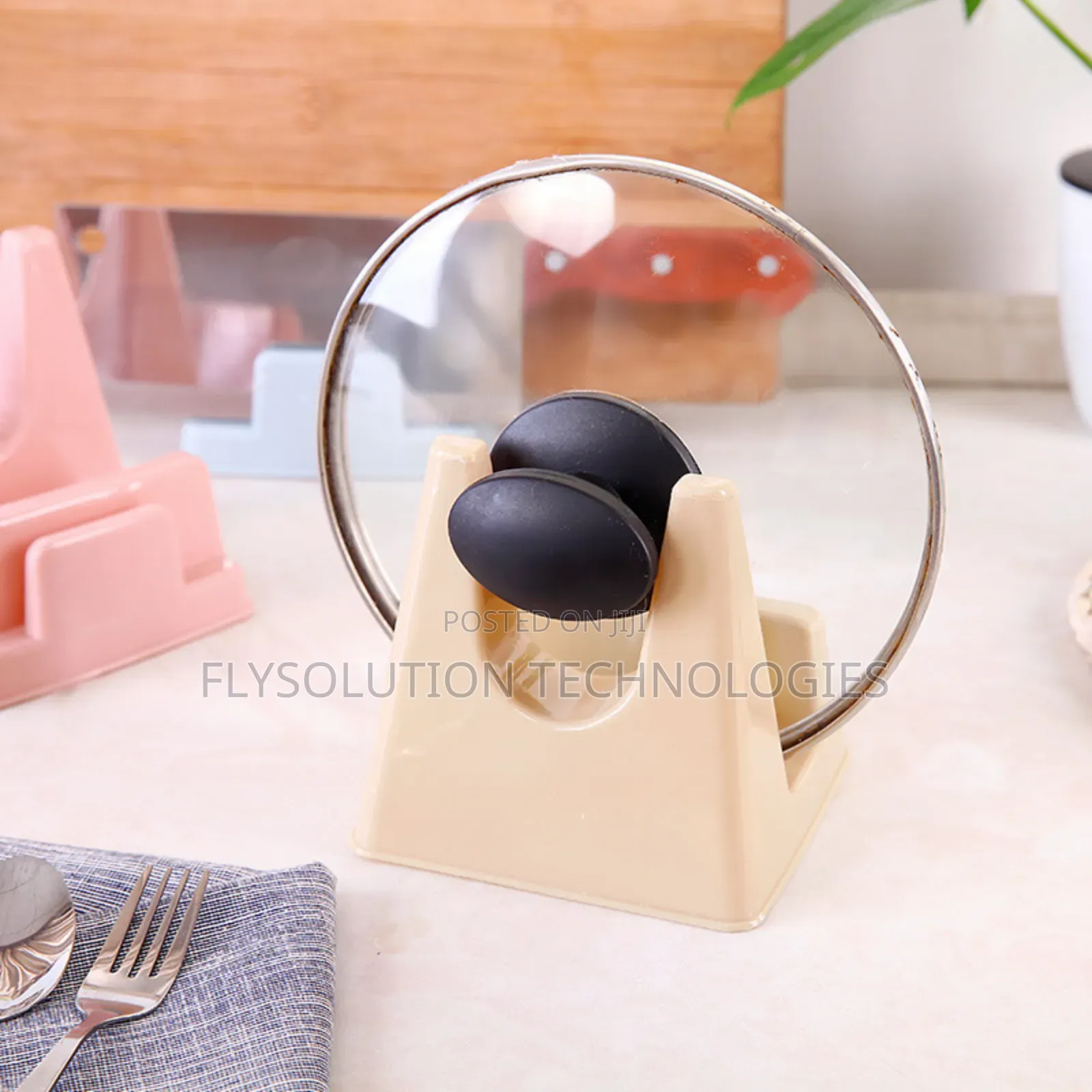 5pcs Multipurpose Antislip Pot Lid Rack Stand