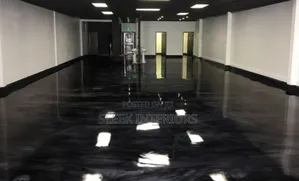 Plain Black Epoxy Floor