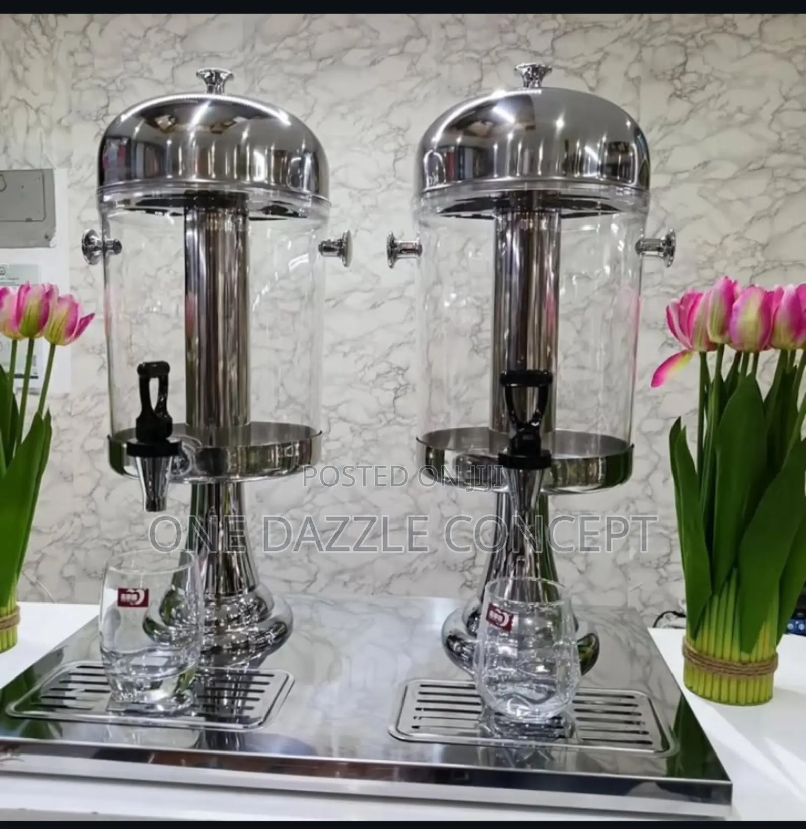 16l Stainless Beverage Double Dispenser