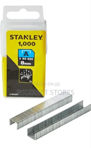 Stanley Light Duty Staples 8mm X 10mm 1000 Pack (0-tra205t)