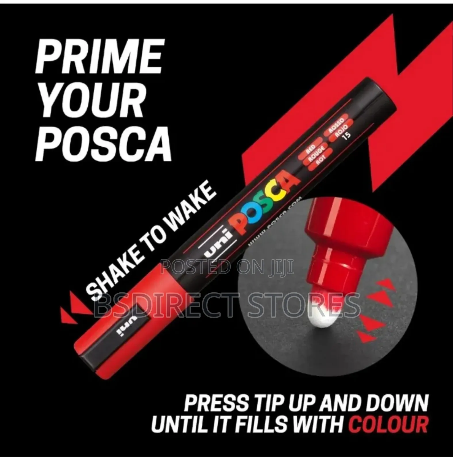 Posca 12 Piece Posca Blister Permanent Metallic/Neon Set