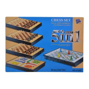 Photo - 5 in 1 Magnetic Chess Set