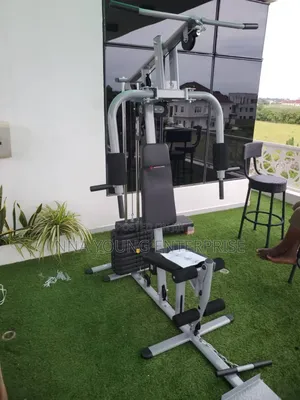 Station Gym With 50kg Vinyl Weight Stack