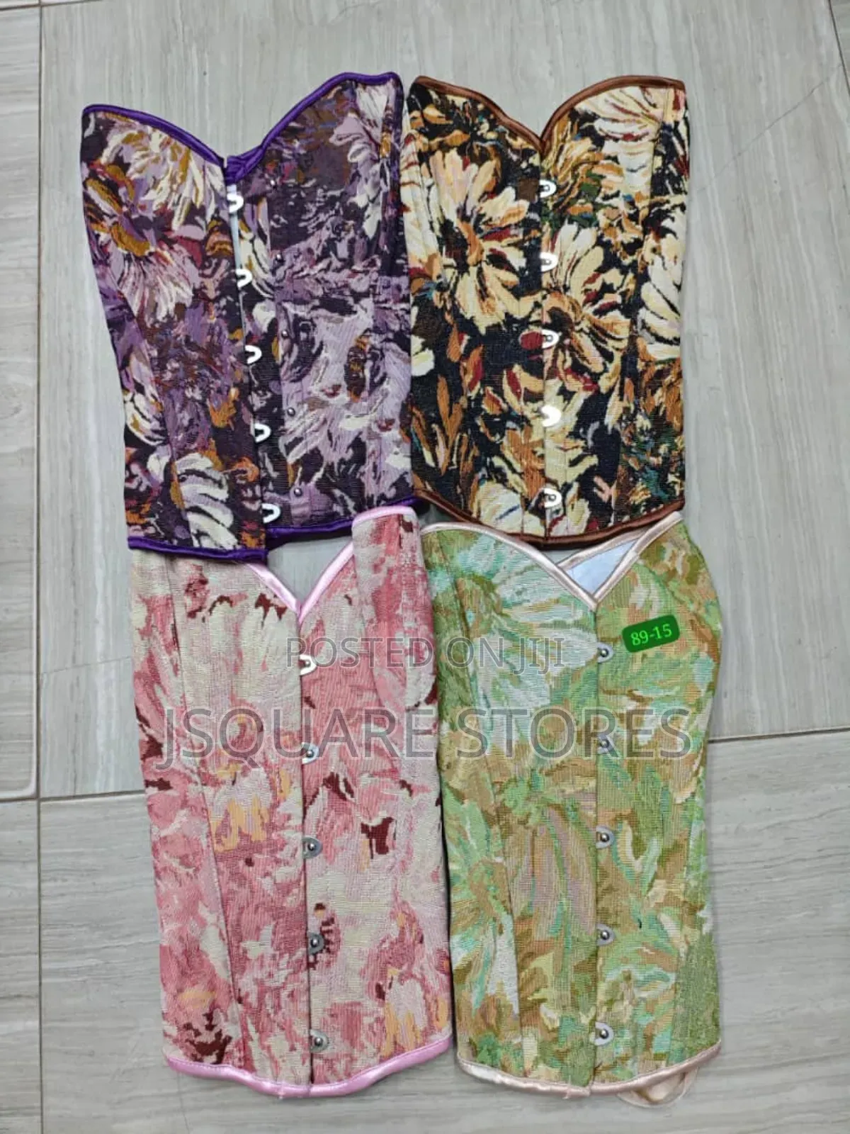 Luxury Multiple Coloured Corset Tops