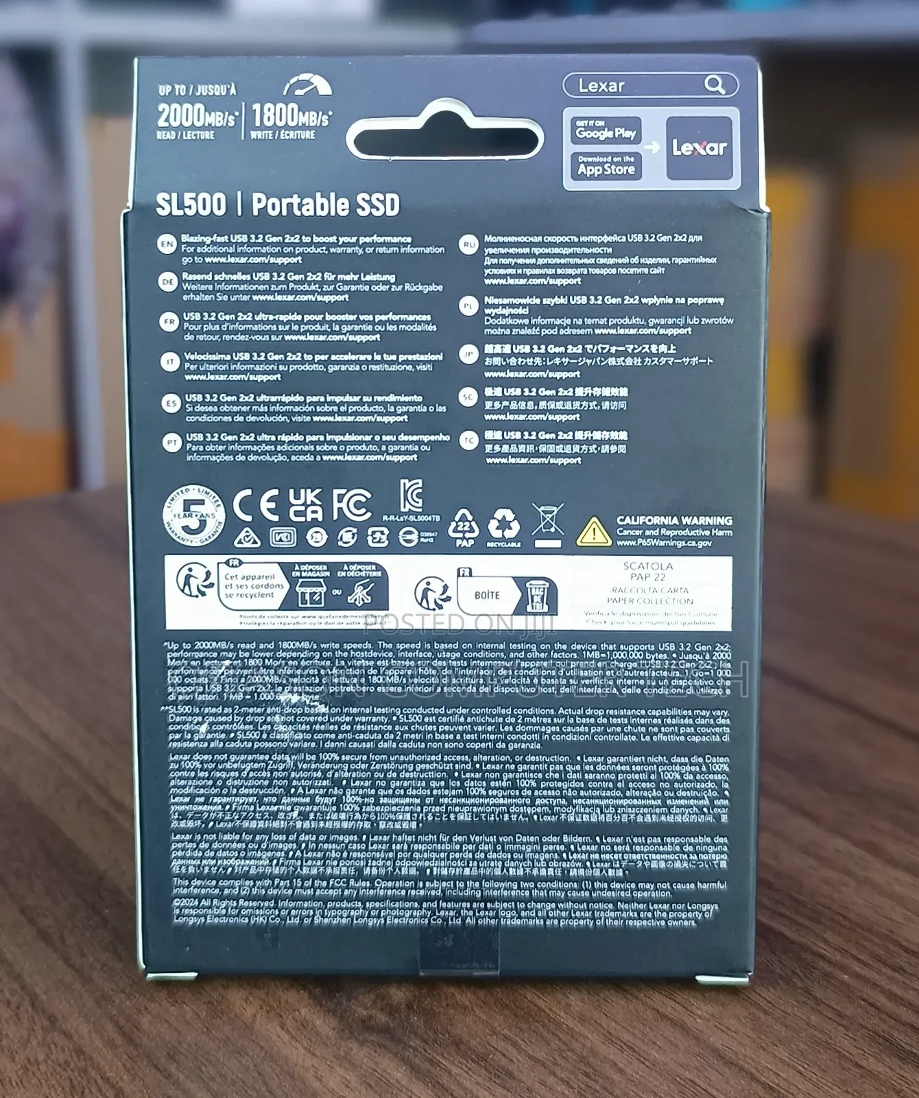 Lexar Portable SSD Sl500 4tb