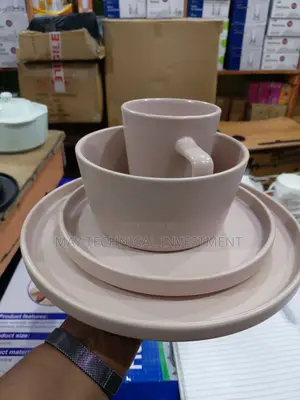 16pcs Nice Dinner Set Black Available