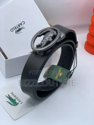 Original Lacoste Leather Belts Available in Store