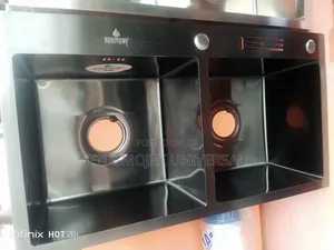 High Quality Modern Kitchen Twin Sink and Tap