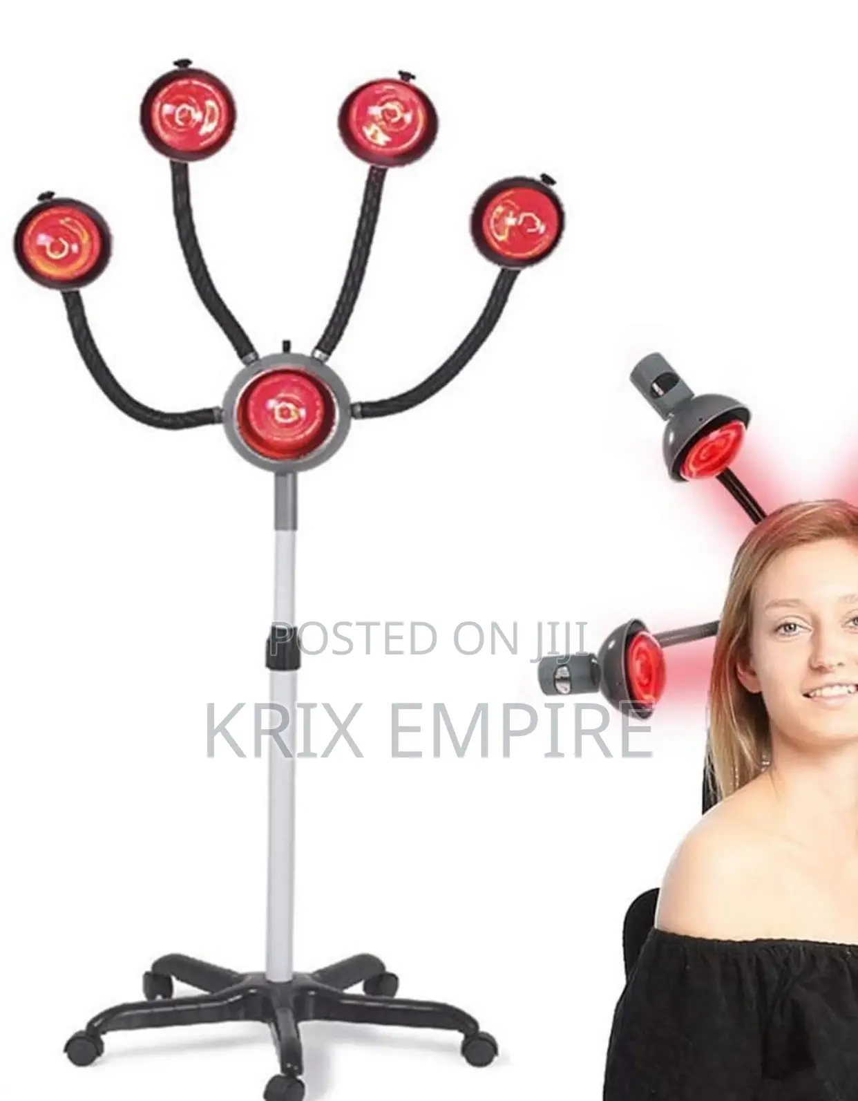 750w Red Light Therapy Lamp, 5 Head Infrared