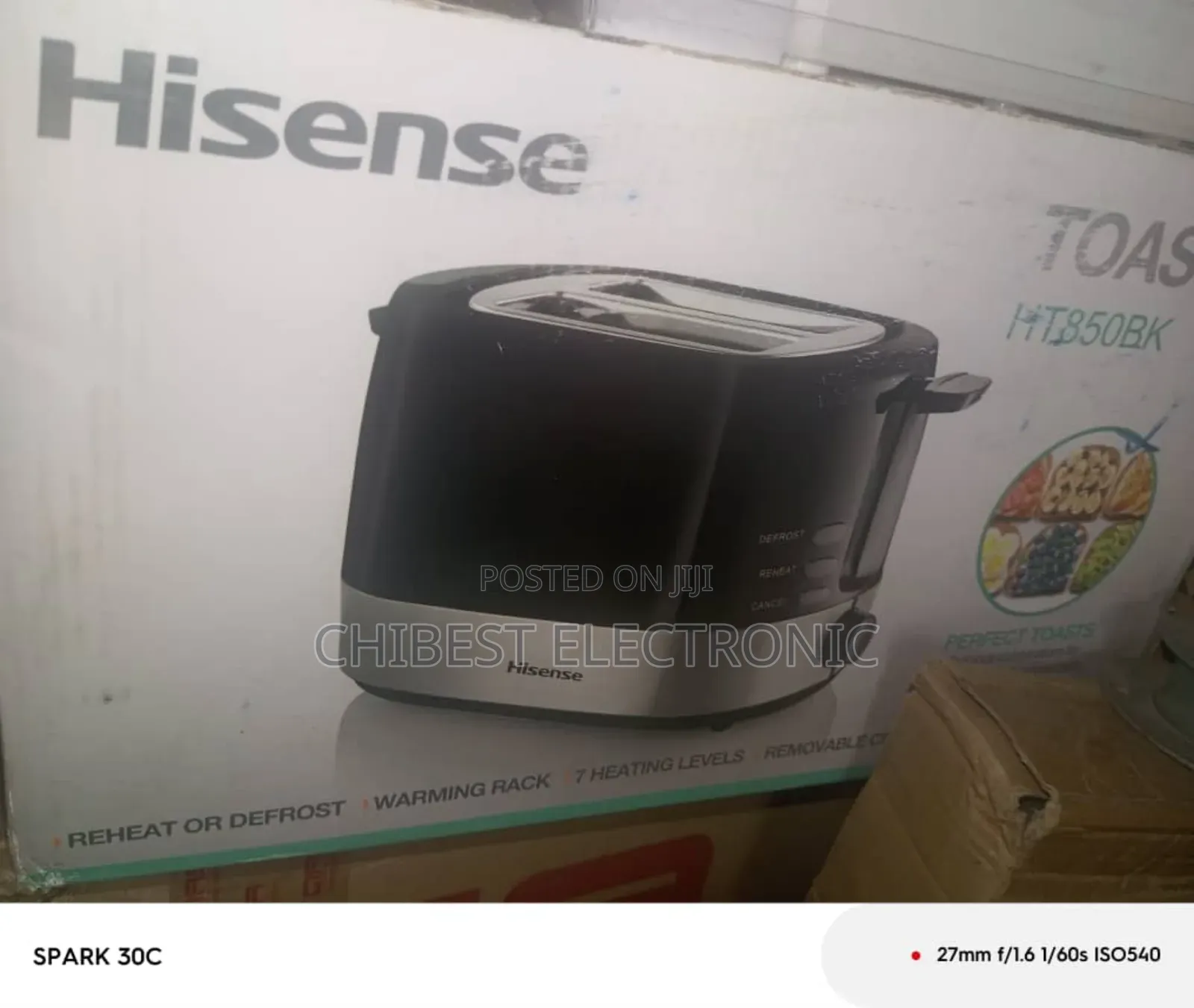 Hisense Toaster Ht850bk