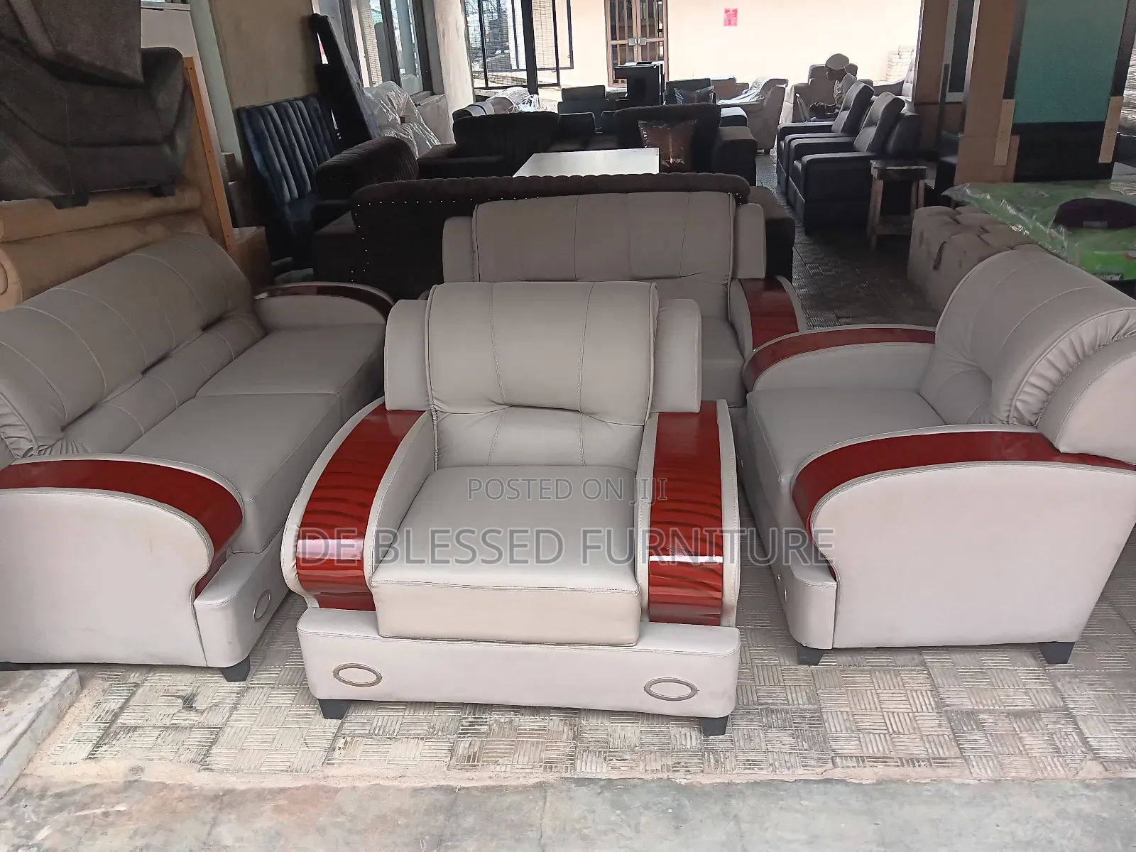 Executive Leather Settee