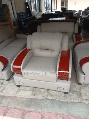 Executive Leather Settee