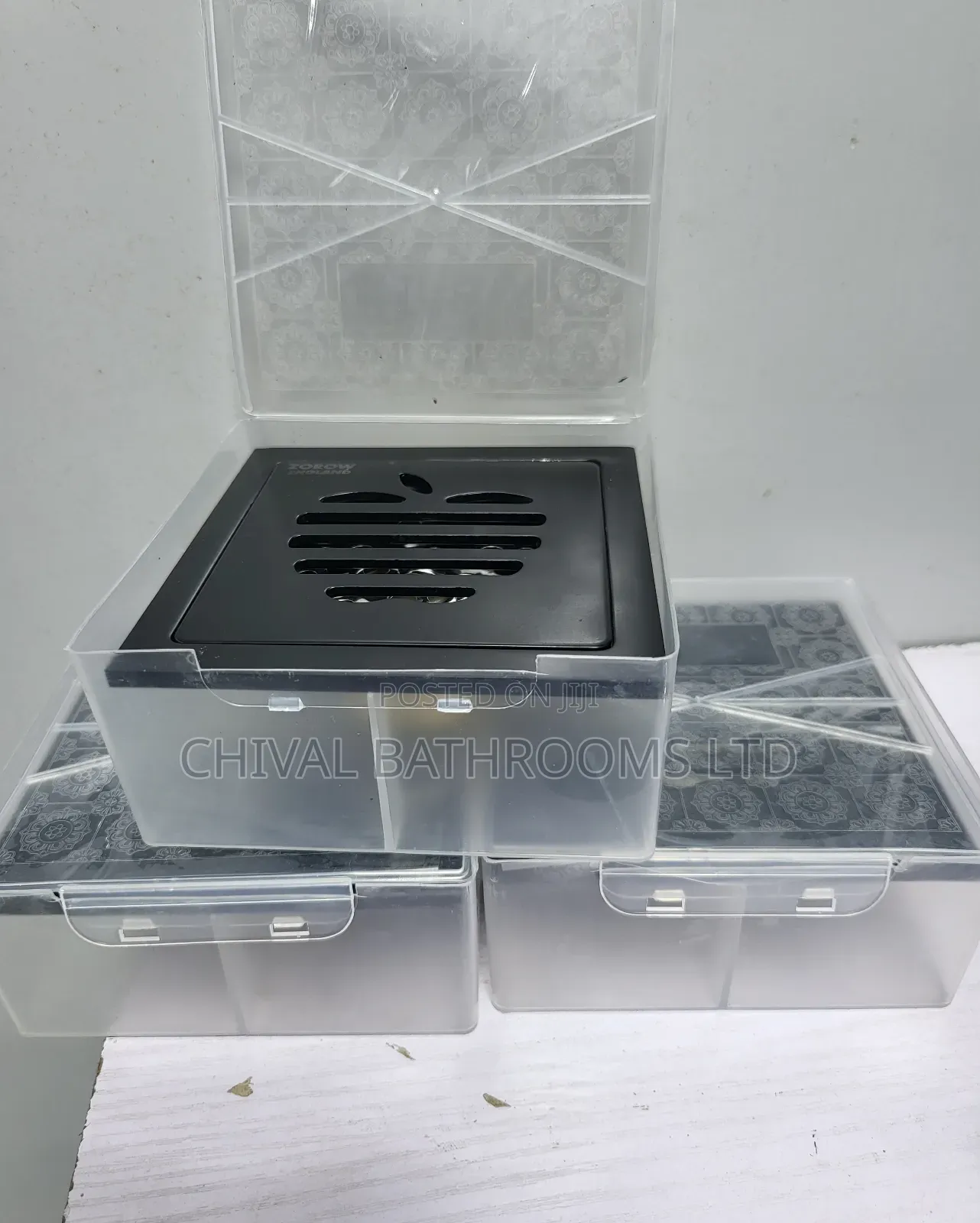 Black 10cm Floor Drainage