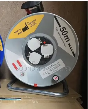 Heavy Duty Industrial Extension Socket Cable Reel 50metres