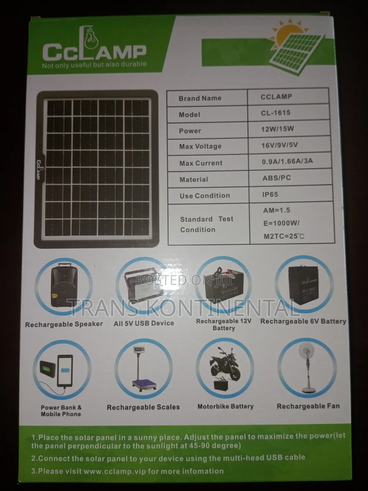 Solar Charging Device 15w