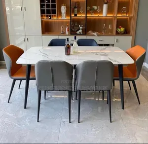 Marble Top 6 Seaters Dining Table