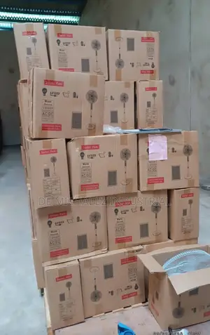Solar Standing Fan With Panel