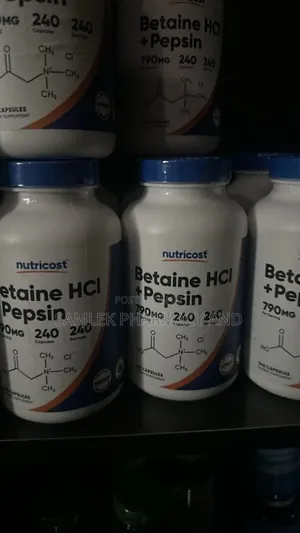 Nutricost Betaine HCL + Pepsin 790mg, 240 Capsules