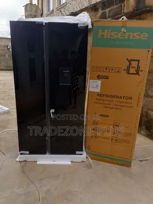 Hisense 529l No Frost Side by Side Black Refrigerator