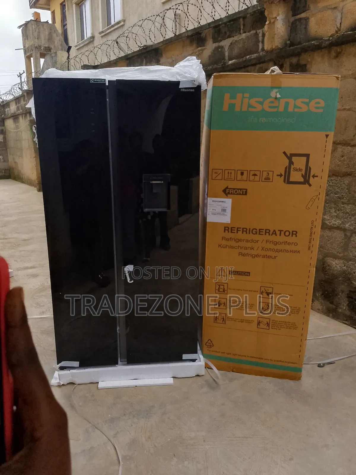 Low Power Consumption Hisense Side by Side Refrigerator