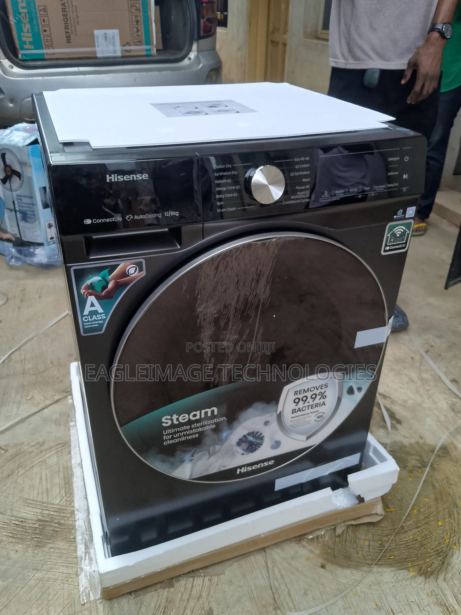 Compact Hisense Wm 5s1245bb-Wd Laundry Machine – 12kg