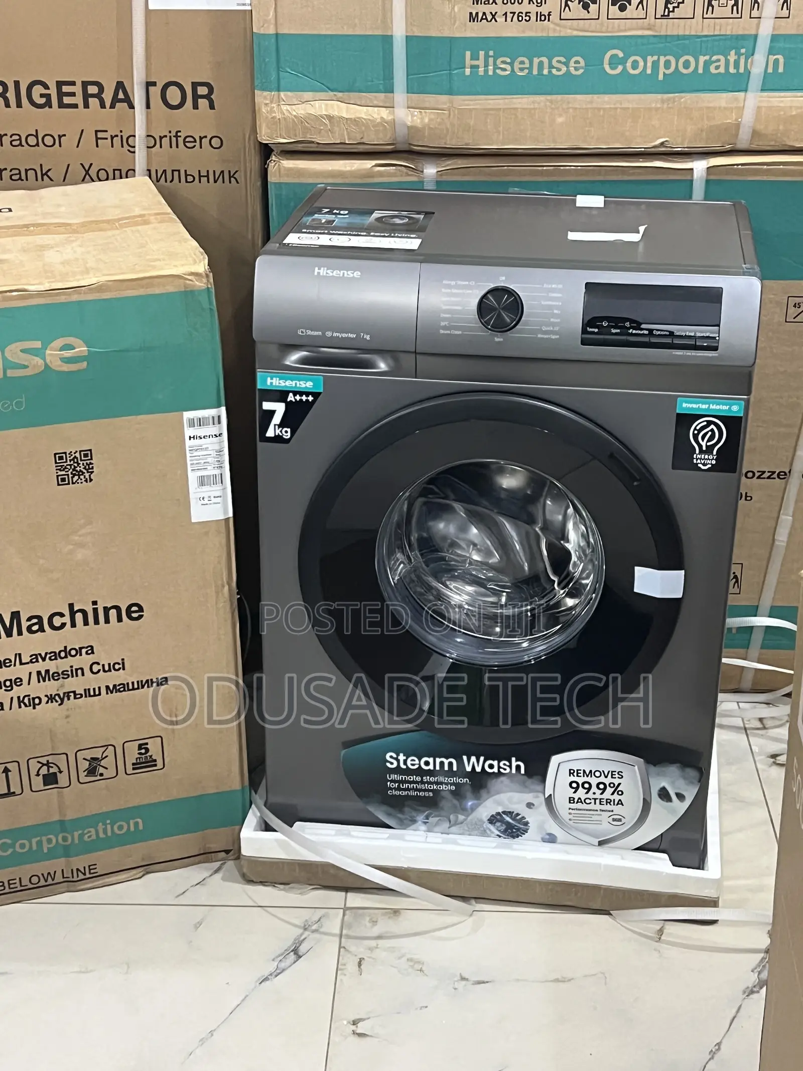 Hisense 7kg Washing Machine –Front Loader With Smart Control