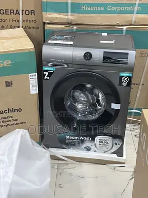 Hisense 7kg Silver Front Load Washing Machine, 1200 RPM