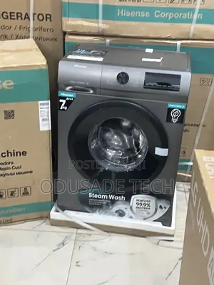 Hisense 7kg Inverter Front Loader – Energy Saving, Silver