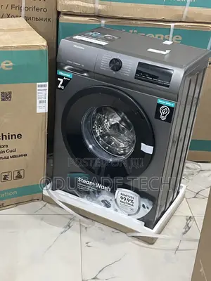 Hisense Washing Machine 7kg – Front Load, Smart, Silver