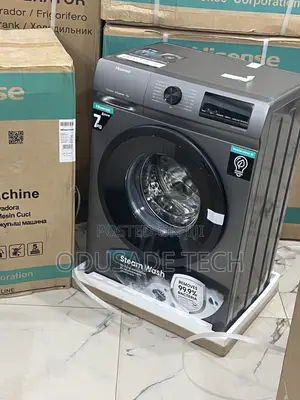 Hisense 7kg Smart Home Washer – Silver, Inverter Tech
