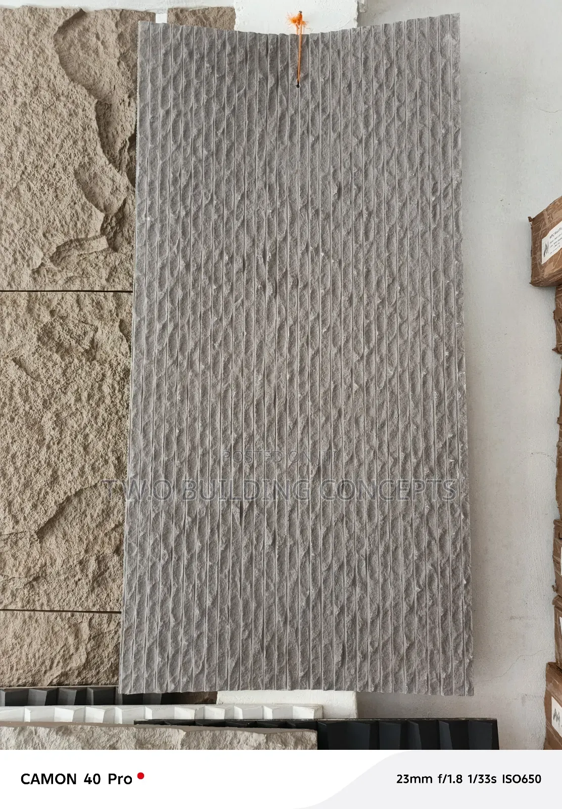 Foldable Stone Panel
