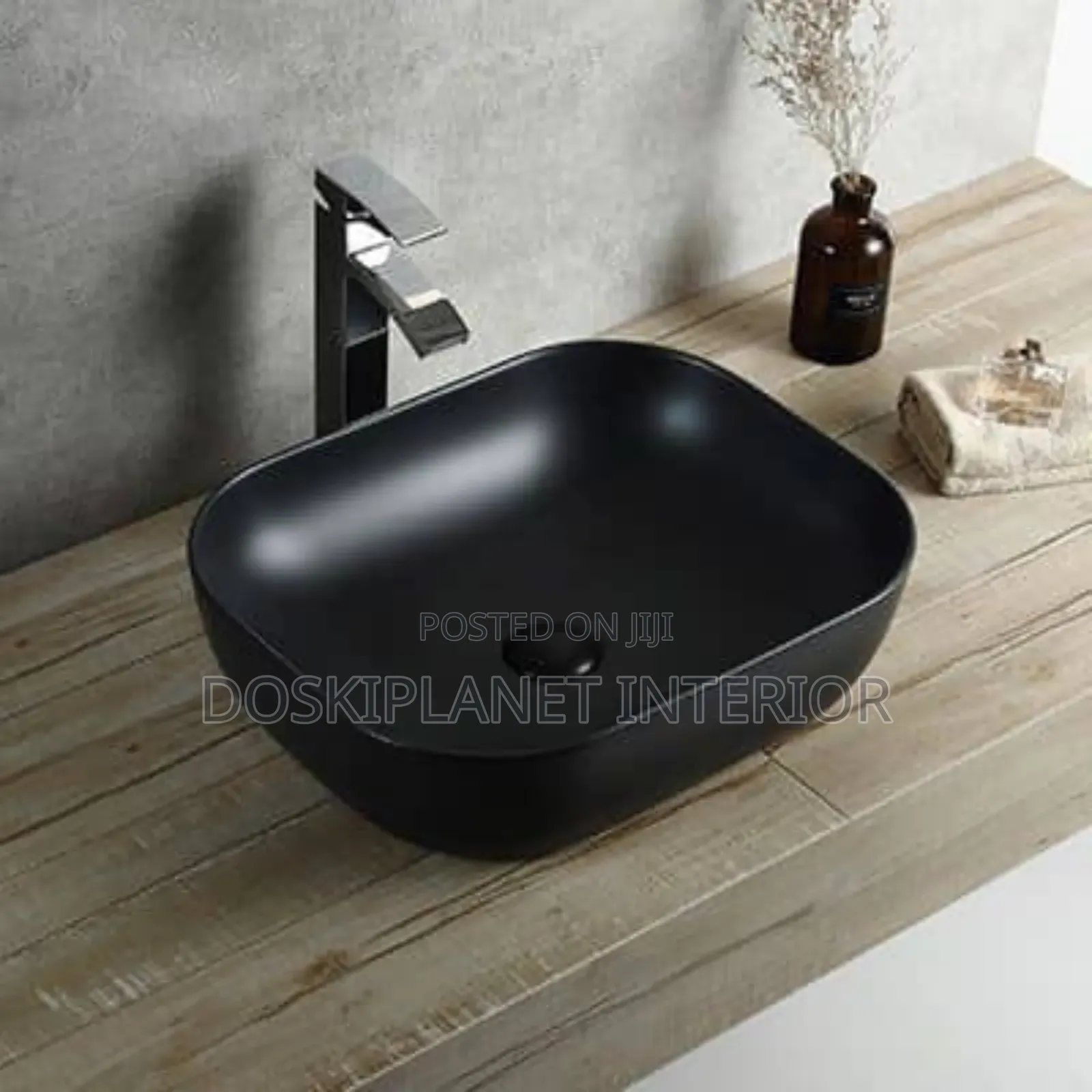 Black Countertop Ceramic Basin