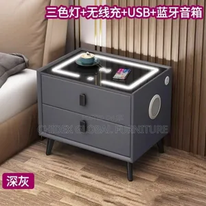 Side Bed Drawers With Bluetooth Speaker and Screen Charger