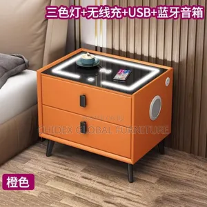 Side Bed Drawers With Bluetooth Speaker and Screen Charger