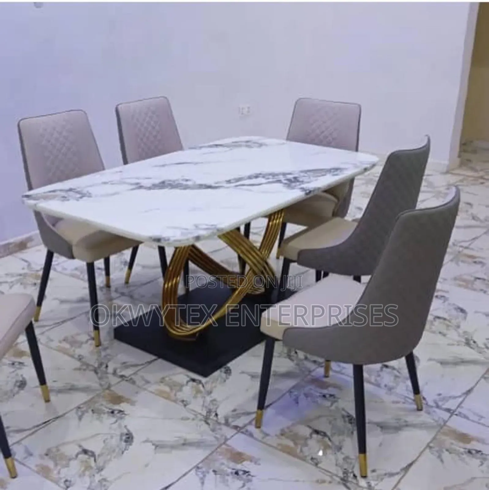 High Quality Marble Top Dinning Set Up