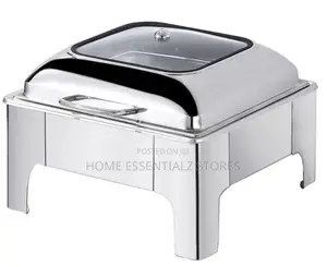 Square Silver Chaffing Luxury Dish
