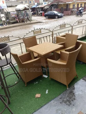 Outdoor Rattan Chairs and Table