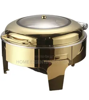 Superior Gold Morden Chaffing Round Dish