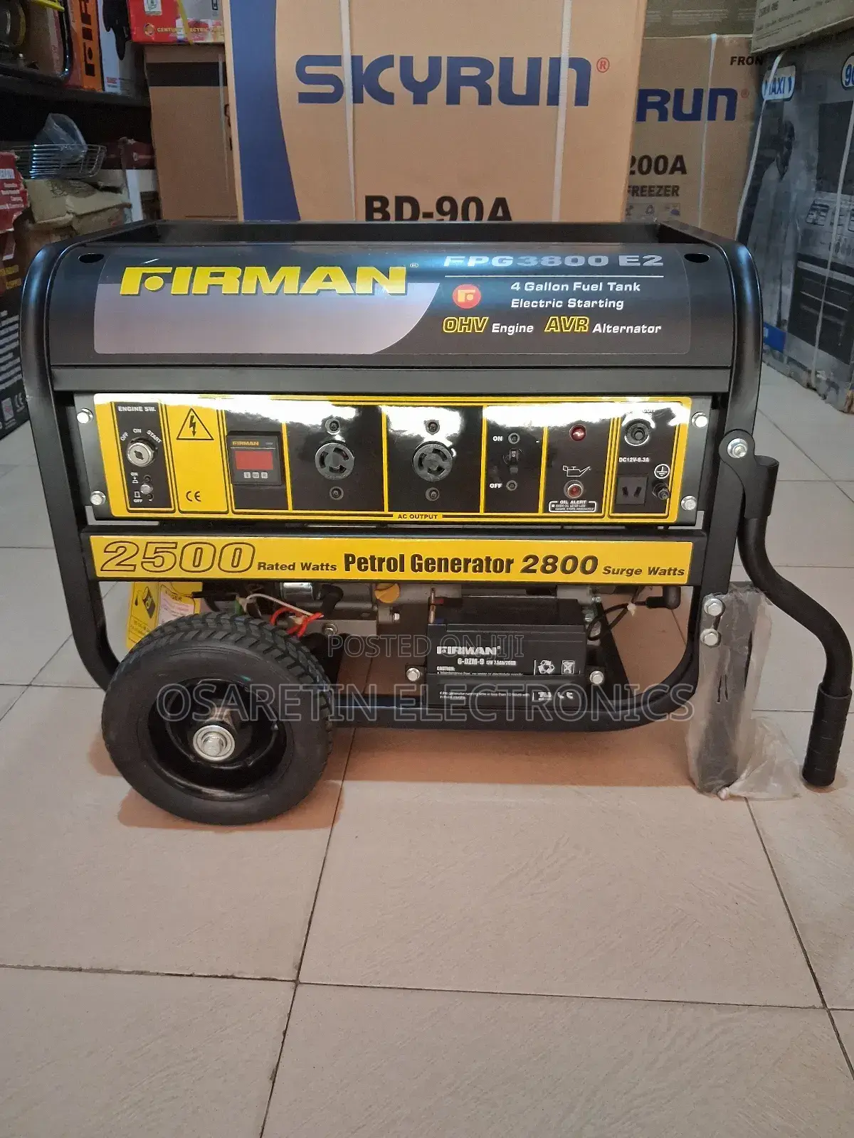 Firman Generator. Model Fpg3800e2