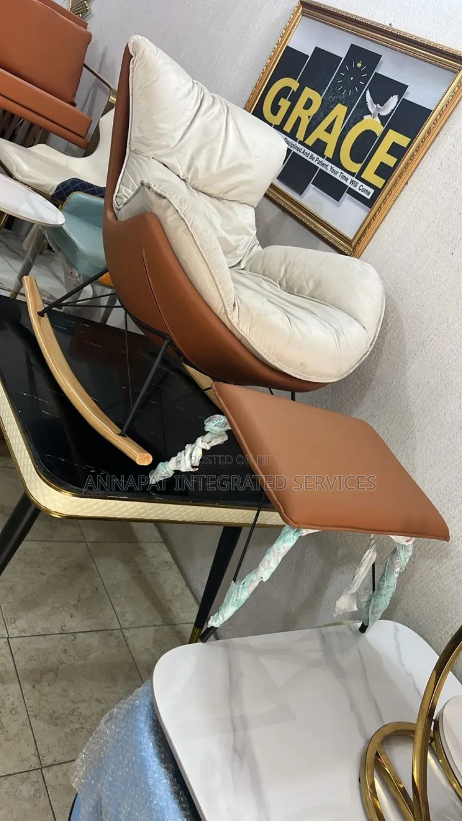 Reclining/ Rocking Relaxing Accent Chair With Footrest