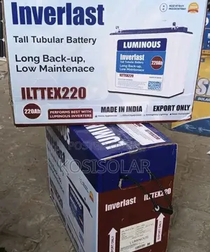 220ah 12v Luminous Inverlast Tubular Battery