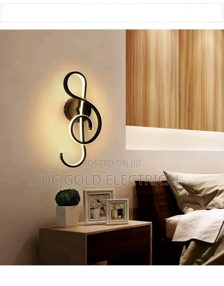 Damiasmil Led Wall Lamp Modern Musical Note Wall Light