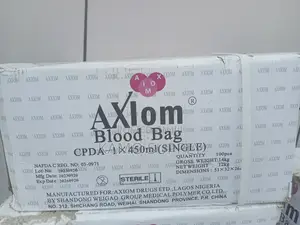 Axiom Blood Bag 450ml, Blood Collection Bag Carton of 100pcs
