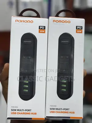 Porodo Fwc032 50w Multi-Port Usb Charging Hub
