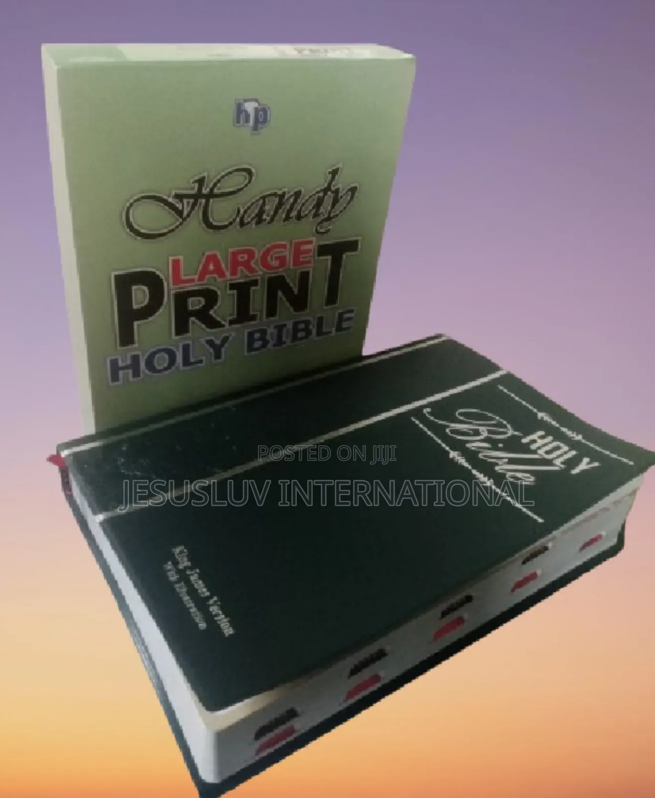 KJV Large Print Center-Column Reference Bible-Thumb Index