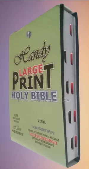 KJV Large Print Center-Column Reference Bible-Thumb Index
