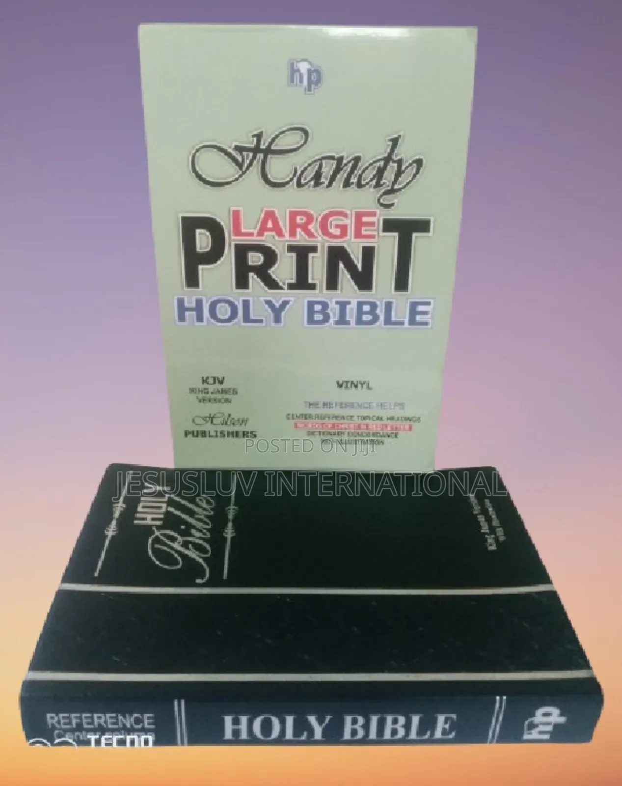 KJV Large Print Center-Column Reference Bible-Thumb Index