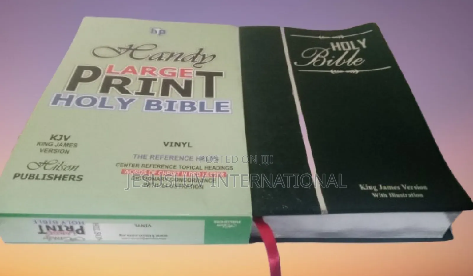 KJV Large Print Center-Column Reference Bible-Thumb Index
