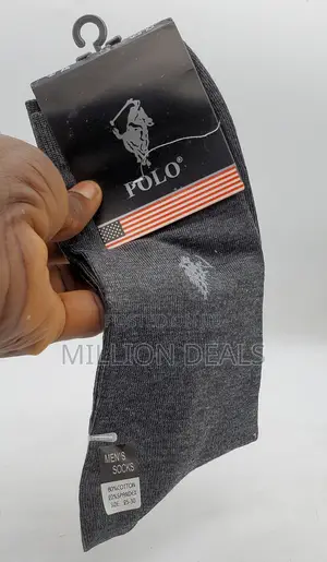 Photo - Poised Pattern Designer Men’S Socks Dark Grey